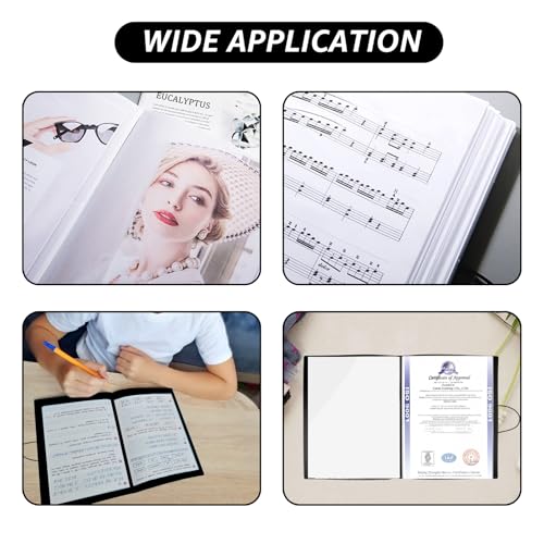 Image of ABuff 6 Packs Portfolio Folder for Artwork 9 inchx 12 inch Art Portfolio Binder with Plastic Sleeves, Black Presentation Book with Protector Sleeves, 40 Pockets 80 Page Capacity