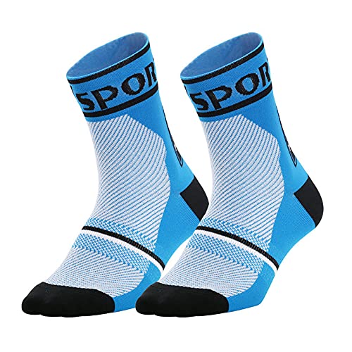 Cycling Socks Pro Mens Womens Riding Socks Bicycle Bike Sport Ankle Athletic Socks XC MTB BMX Black White Pink Blue Green