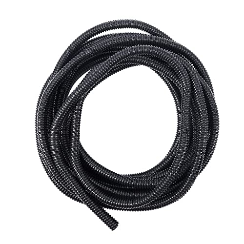 MOCNT Split Loom Wire Auto Split Loom Tubing Wire Conduit Polyethylene Corrugated Flexible Tube Cable Management Sleeve Protection Pipe Cable Tidy Organiser 10mm 15meter