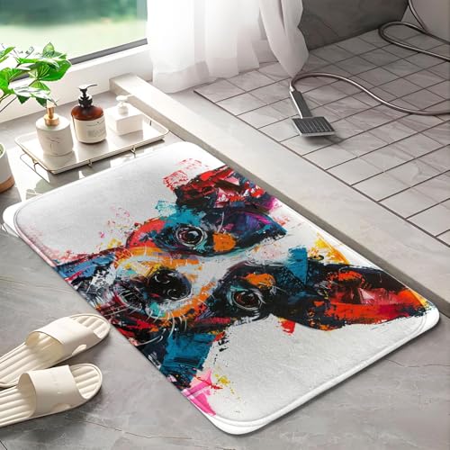 Tapis de bain en mousse à mémoire de forme chien moderne VCSFR L - 3