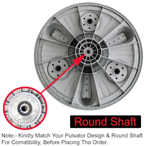 Image of FUSION STAR Pulsator for LG Semi-Automatic Washing Machine 7.5kg, 8kg, 8.5kg, 9kg, 9.5kg, 10kg, 10.5kg, 11kg, & 11.5kg, Capacity | Grey (Match & Buy 2 Line) Replacement Parts (Pack of 1)