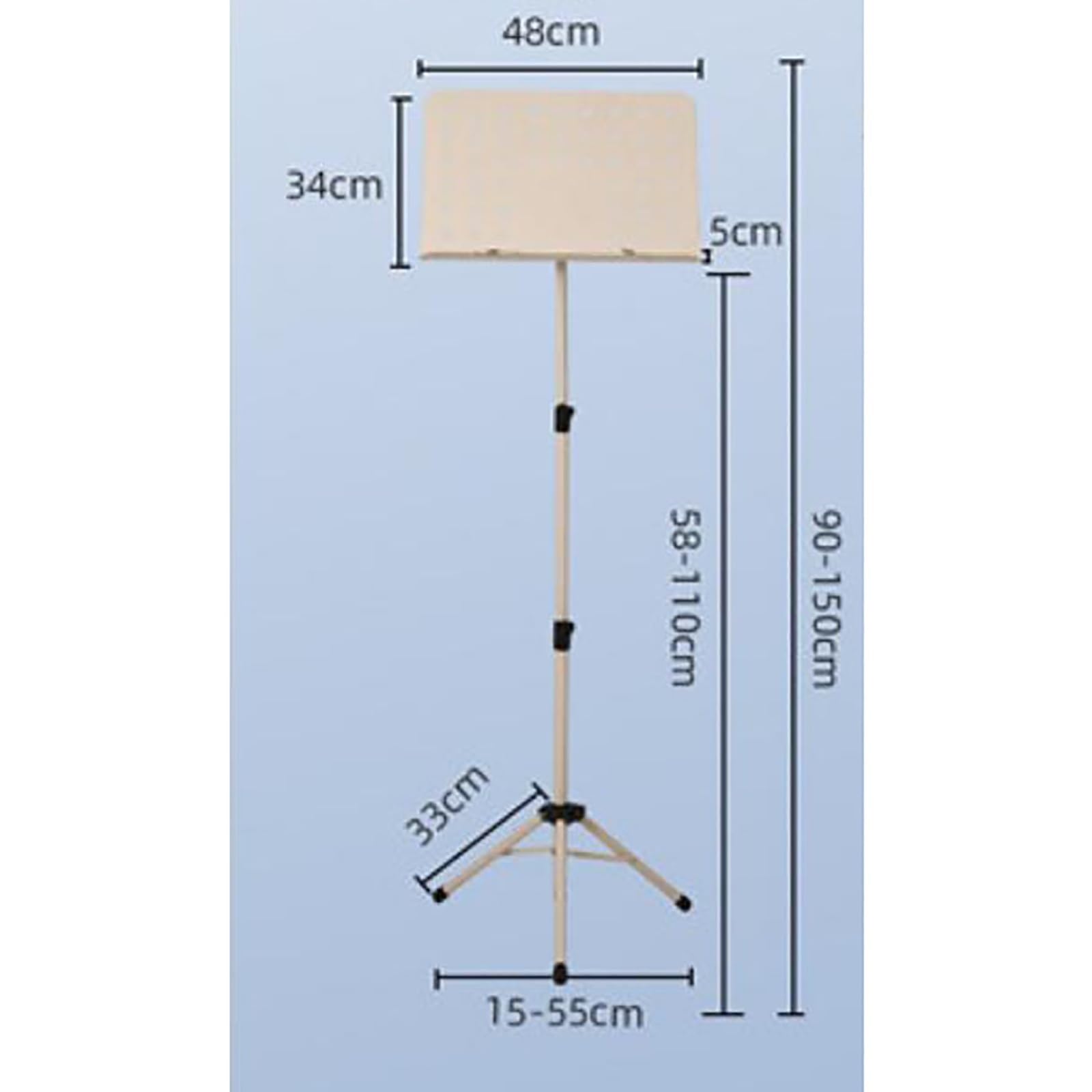 Leggio Musicale Leggio for spartiti Leggio Pieghevole for spartiti for Chitarra Portatile Leggio for spartiti Supporto Musicale Multifunzione