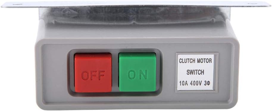 Sewing Machine Motor Switch, ON/OFF Push Button Switch 220V/380V Dual Voltage 10A, Heavy Duty Industrial Sewing Machine Replacement Switch for Motors,Singer