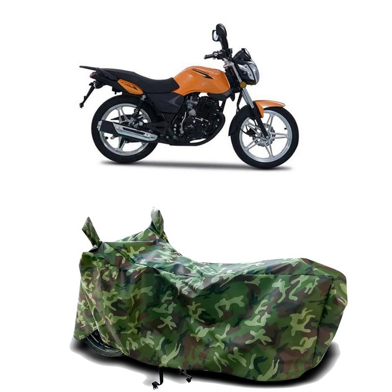 Image of DUFFEL-100% Heat Protection Two Wheeler Bike /Scooty Body Cover for Aftek Skipper Water Resistance /UV-Rays /Birds Dropping /Scratchproof /Dust Proof /Waterproof[Green Jungle Print]