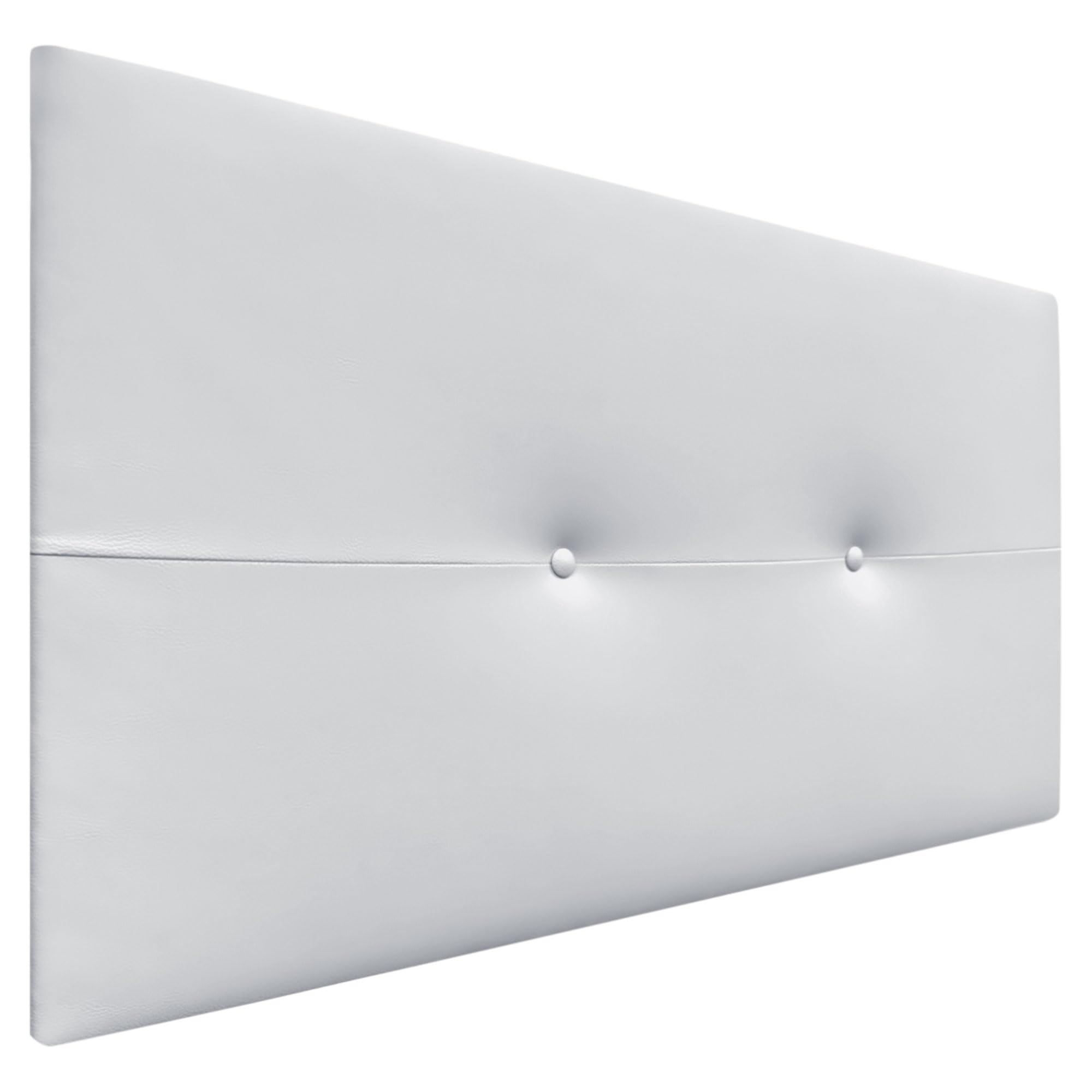 DHOME Cabecero de Polipiel o Tela AQUALINE Pro cabeceros Cabezal tapizado Cama Lujo (Polipiel A.Blanco, 90cm (Camas 70/80/90))