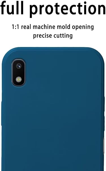 Topme Cover per Samsung Galaxy A10 (6.2" Inches) Custodia Case, Protezione Della Pelle Della Custodia in Silicone Tpu - Blu zaffiro - 2