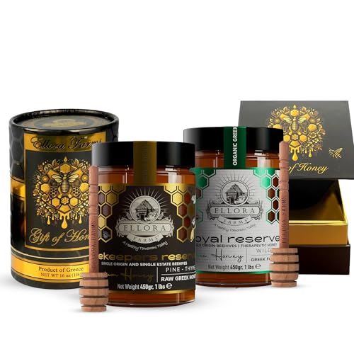 Miel Orgánica Griega Ellora Farms Duo, 2 x 450g miniatura 1