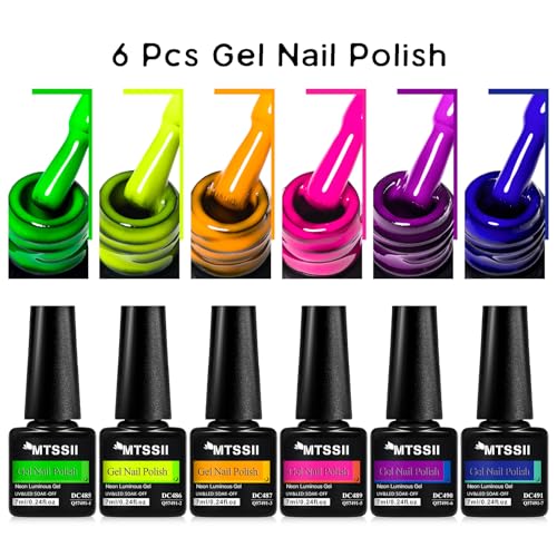Set de 6 Esmaltes de Gel Luminosos MTSSII miniatura 6