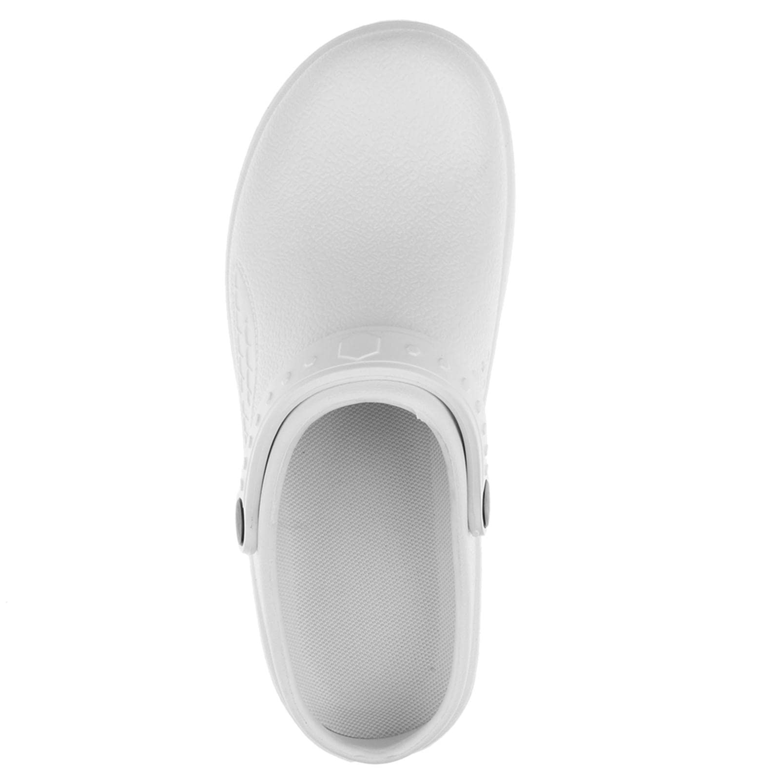 Men Women Cook Medical Nursing Shoes Ultralite Clogs with Strap 40 White-image-44