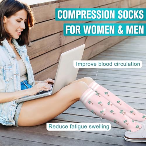 Image of Copper Compression Socks for Women & Men (6 pairs) - Best Support for Nurses, Running, Hiking, Recovery