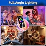 MOES Matter Smart GU10 LED Light Bulbs, Color Changing WiFi Bulbs, 2700K-6500K CW& RGB Dimmable, Smart Life Remote Control, Work with Apple Homekit/Alexa/Google Home, 400lm 5W 4 Pack - Image 5