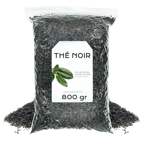 Thé Noir Ceylan 800g - Infusion The Noir - The Noir Vrac - Infusion de Plantes - Proprietes Naturelles (800 gr, Thé Noir)