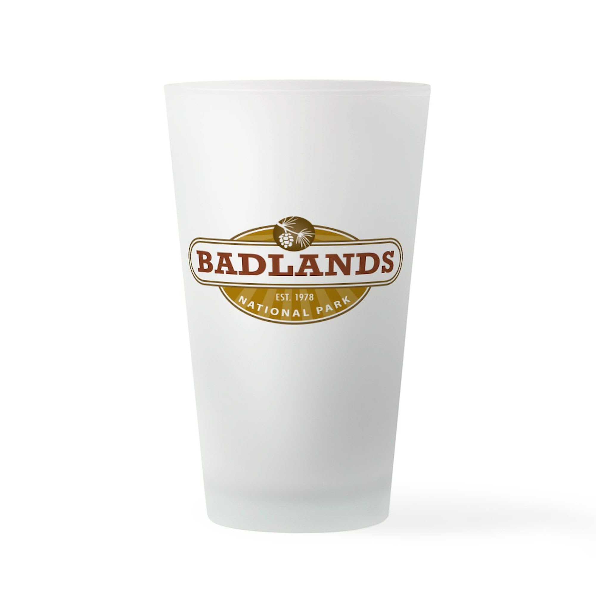 CafePress Badlands National Park Pint Glass, 16 oz. Drinking Glass