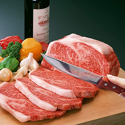 LA TIM'S Steak Knife Set,4-PCS RVS Steak Messen Set met Gift Box,Keuken Steak Mes met Ergonomisch Handvat - Image 6