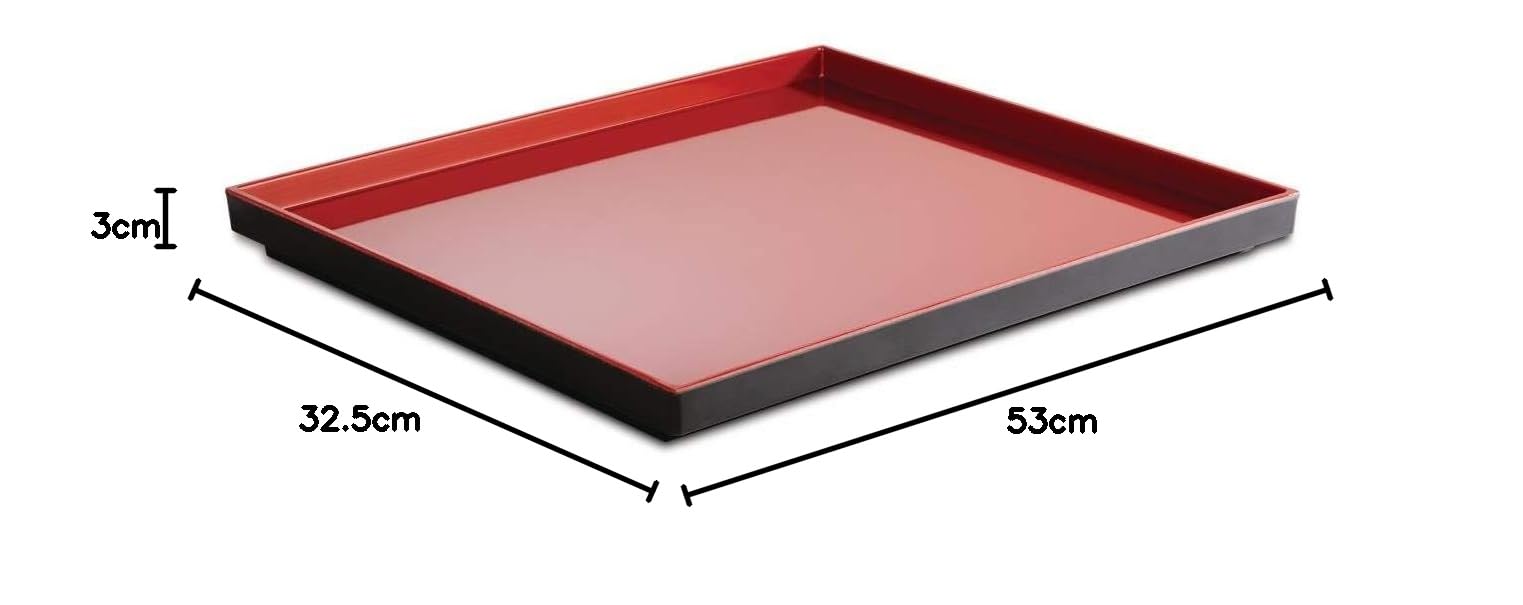APS GN 1/1 – Asia Plus – Bandeja de melamina 53 x 32,5 x 3 cm, interior: Blanco, brillante, Exterior: blanco, mate