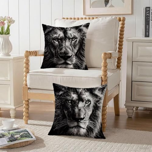 Housses de coussin 80x80cm gris pour canapé et balcon extérieur - 4