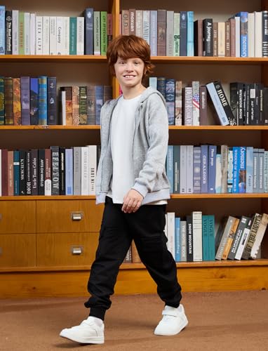 PATPAT Boys Hoodie Sweatshirt Size 4-9 Years Fleece Full Zip Up Long Sleeve Lightweight Jacket with Kangaroo Pockets for Kids3