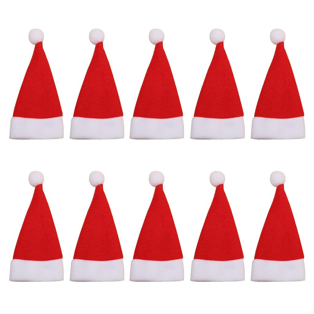 Jazuaiao 10Pieces Christmas and Fork Cap Bottle Cover Cap Restaurant Decoration Christmas Tableware Decorations
