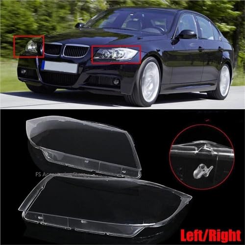 Couvercle phare pour BMW Série 3 E90 E91 optique xénon de haute précision en polycarbonate