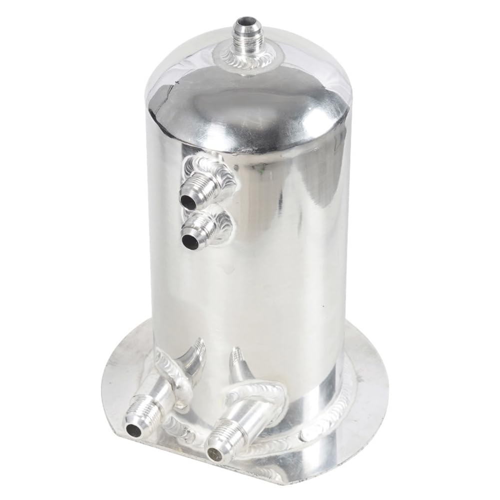 Tanque de Combustible Universal para Automóvil de 2,5 L/0,66 Galones con Forma de, Tanque Turbo AN8-AN10, Depósito Colector de Aceite Modificado para Automóvil