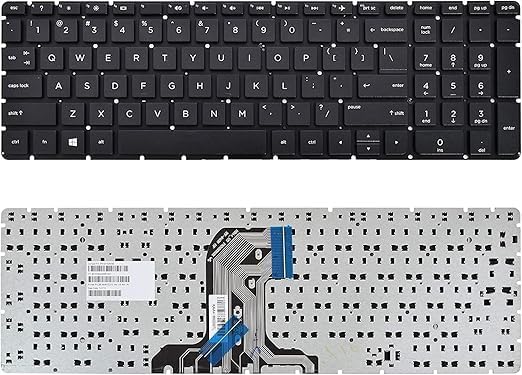 TravisLappy Laptop Keyboard Compatible for HP 15-AY 15-BA 15-BG 15-BN 17-X 17-Y 15-AC 15-AY 15-BA 15CC 15DD 256 G4 250 G5 255 G5 (Black)