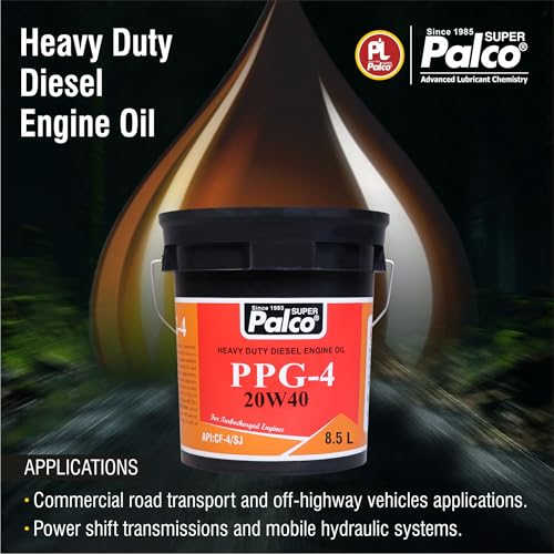Image of PALCO PPG-4 20W40 Diesel Engine Oil 8.5 Litres, API: CF-4 /SJ Multigrade Engine Oil for Diesel Commercial Road Transport Off Highway Vehicles | New Generation Automotive Vehicles