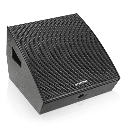 Image of Sound Town CARME Series 15 inch Multipurpose Powered Loudspeaker, with Coaxial Compression Driver, Class D amp., DSP, Birch Plywood for Live Sound, Karaoke, Bar, Church, Black (CARME-15MPW)