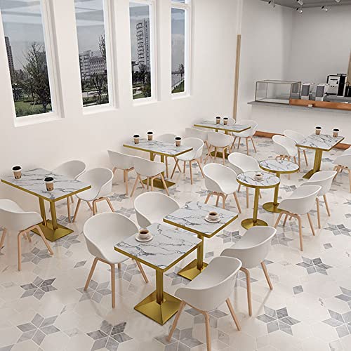 Comfortable Chair Simple Lounge Dining Chair With Iron Legs, Ergonomically Designed Pp Plastic Side Chair,Coffee Armrest Chair,For Office/Reception/Living Room/Patio/Terrace/Kitchen Leisure Chair #TOP1