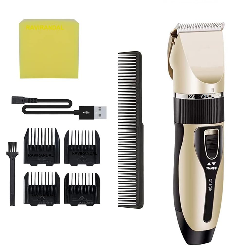 RAVIRANDAL Dog Grooming Kit Clippers, Low Noise, Electric Quiet, Rechargeable, Cordless, Pet Hair Thick Coats Clippers Trimmers Set, Suitable for Dogs, Cats Other Pets (Pet Hair Trimmer) (B0CCPDR3HY) Amazon Price History, Amazon Price Tracker