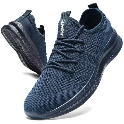 Image of Men Non-Slip Work Shoes Tennis Gym Sneakers Breathable Slip Resistant Lightweight and Comfortable for All-Day Wear Sports and Walking