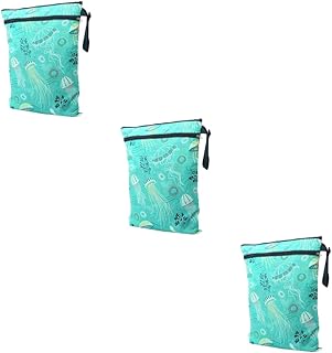 Totority 3 Pçs Saco De Armazenamento De Viagem Saco De Fraldas De Viagem Sacos Organizador De Viagem Saco Molhado Lavável Molhado Seco Sacos Saco Organizador De Fraldas Saco De Fraldas