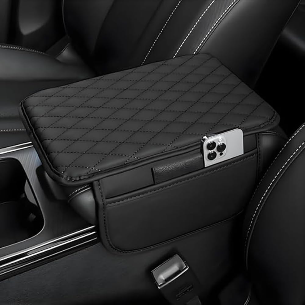 Accoudoirs Pad pour Dacia Bigster 2025 2026, Coussin d'Accoudoir Voiture Cuir Accessoire, Voiture Interieur Housse Accoudoir Voiture, Noir