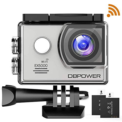 DBPOWER Original EX5000 WIFI 14MP Full HD Action Kamera | Silber