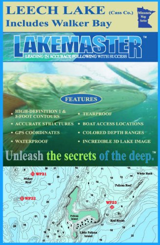 Lakemaster LPMNLHP12-05 Paper Map Leech (Cass)