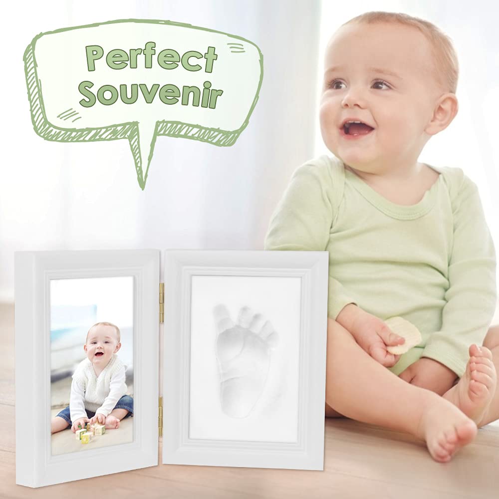 Nasjac Pfotenabdruck Set Hund Katze - Andenken-Set für Handabdruck und Fußabdruck Baby, DIY Pfotenabdruck Set Hund mit Buchstaben und Zahlen, Erinnerungsfotorahmen als Geschenk für Hundebesitzer