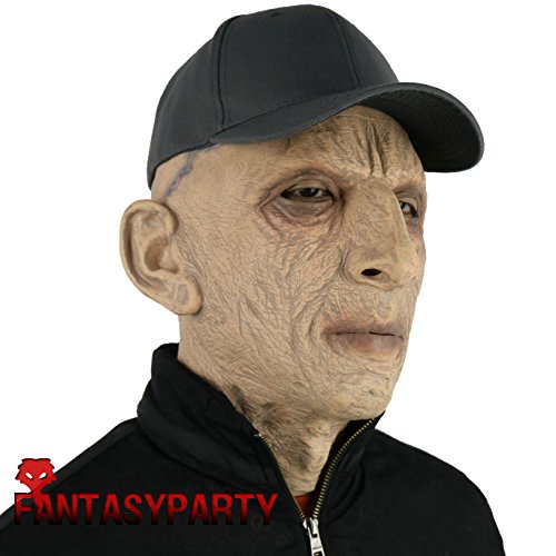 Fantasyparty FP2018031507 Halloween Novelty Mask Costume Party Latex Human Head Mask Old Man Mask Realistic Mask thumb #4
