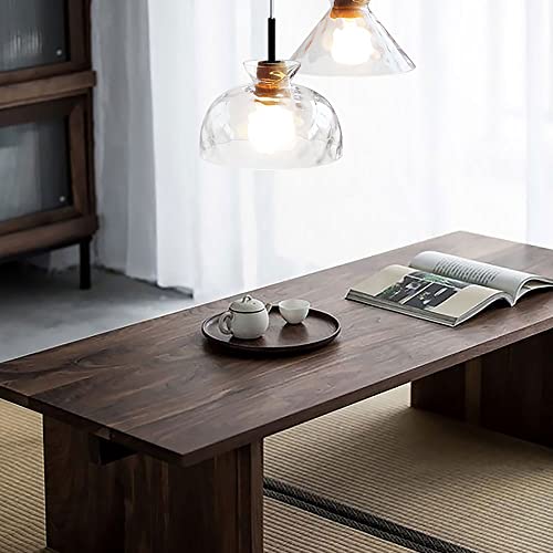 Lustre transparent postmoderne minimaliste au design ondulé haut de gamme - 2