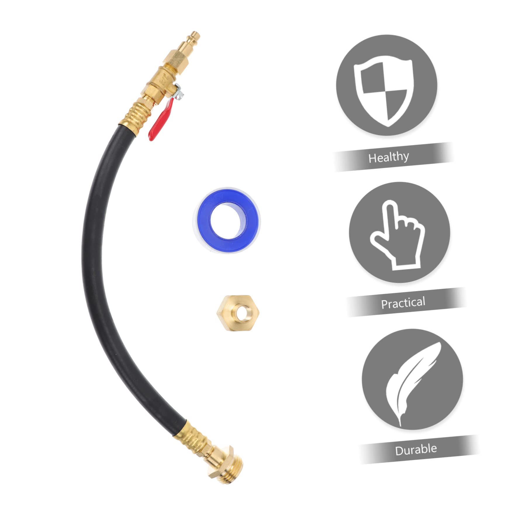 Adattatore Blowout per Sistemi Sprinkler Antigelo, 1 Pezzo | Ottone e Plastica, Raccordo Rapido per Tubo Giardino, Uso su Camper e Rubinetti