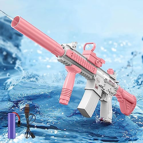 Pistola de Agua Eléctricas,Grande Pistola de Agua Electrica,Pistola de Agua de Juguete para Niños,Juguetes de Pistola de Agua Automática,para Playa Partido Jardín,Playas