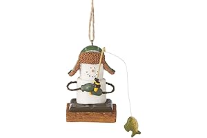 Midwest CBK S'mores Ice Fisherman Resin Christmas Ornament