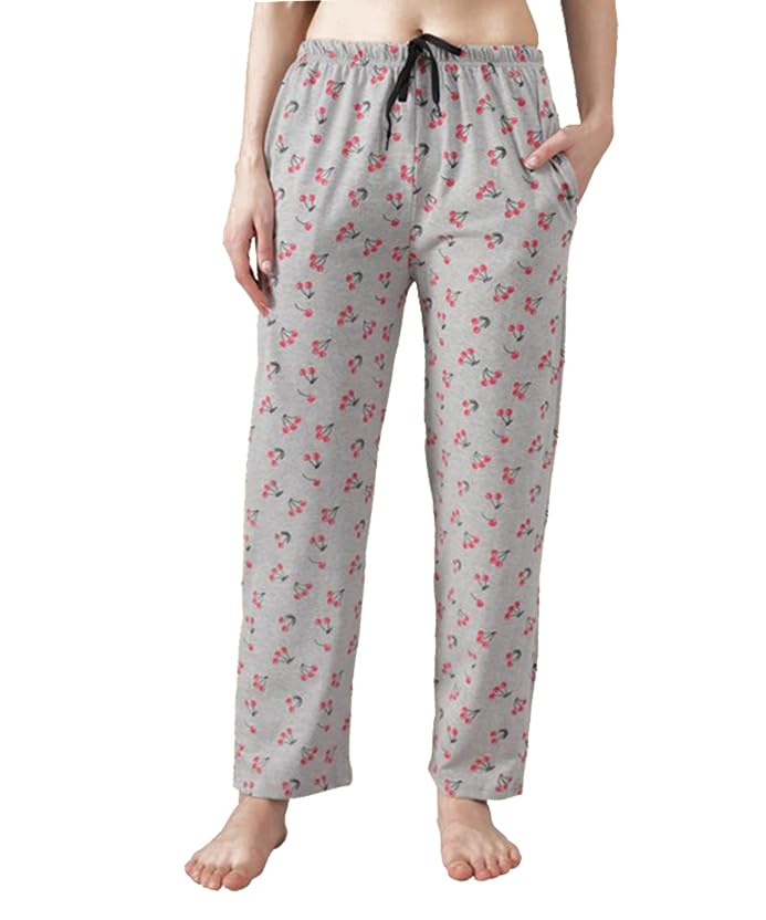 anixa Women's Printed Pyjama Pants, Elastic Waist, Cotton Lounge Wear-picture-12
