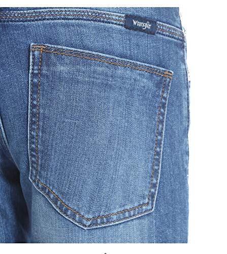 Wrangler Boys' 5 Pocket Slim Straight Jeans - Cool Blue (10 Husky)4