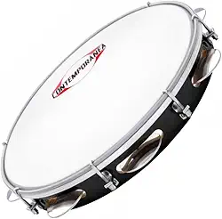Pandeiro Contemporânea 83lt 10 Fórmica Preta Pele Nylon