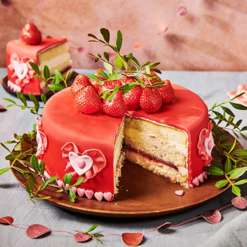 FunCakes Rollfondant Feuerrot: Einfach zu verwenden, glatt, flexibel, weich und biegsam, perfekt zum Dekorieren von Kuchen, halal, koscher und glutenfrei, 250 g