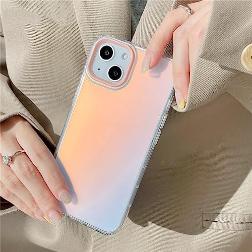 Coque laser mat pour iPhone 13 anti-choc souple transparente et housse objectif