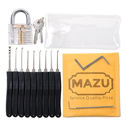 Set da 11 pezzi di grimaldelli aprilucchetto ed