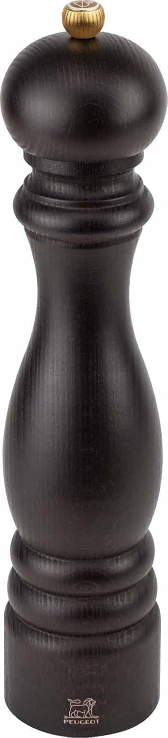 PEUGEOT - Paris 30 cm Salt Mill - Classic Grind System - Made with PEFC Certified Wood - Lifetime Guaranteed Mechanism - Made in France - Chocolate Colour