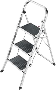 Marche Pied 3 marches Pliable antidérapant en Aluminium Hailo K30