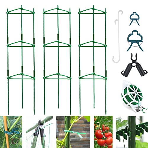 Nutroeno 3 Pack Tomato Cages For Garden cover