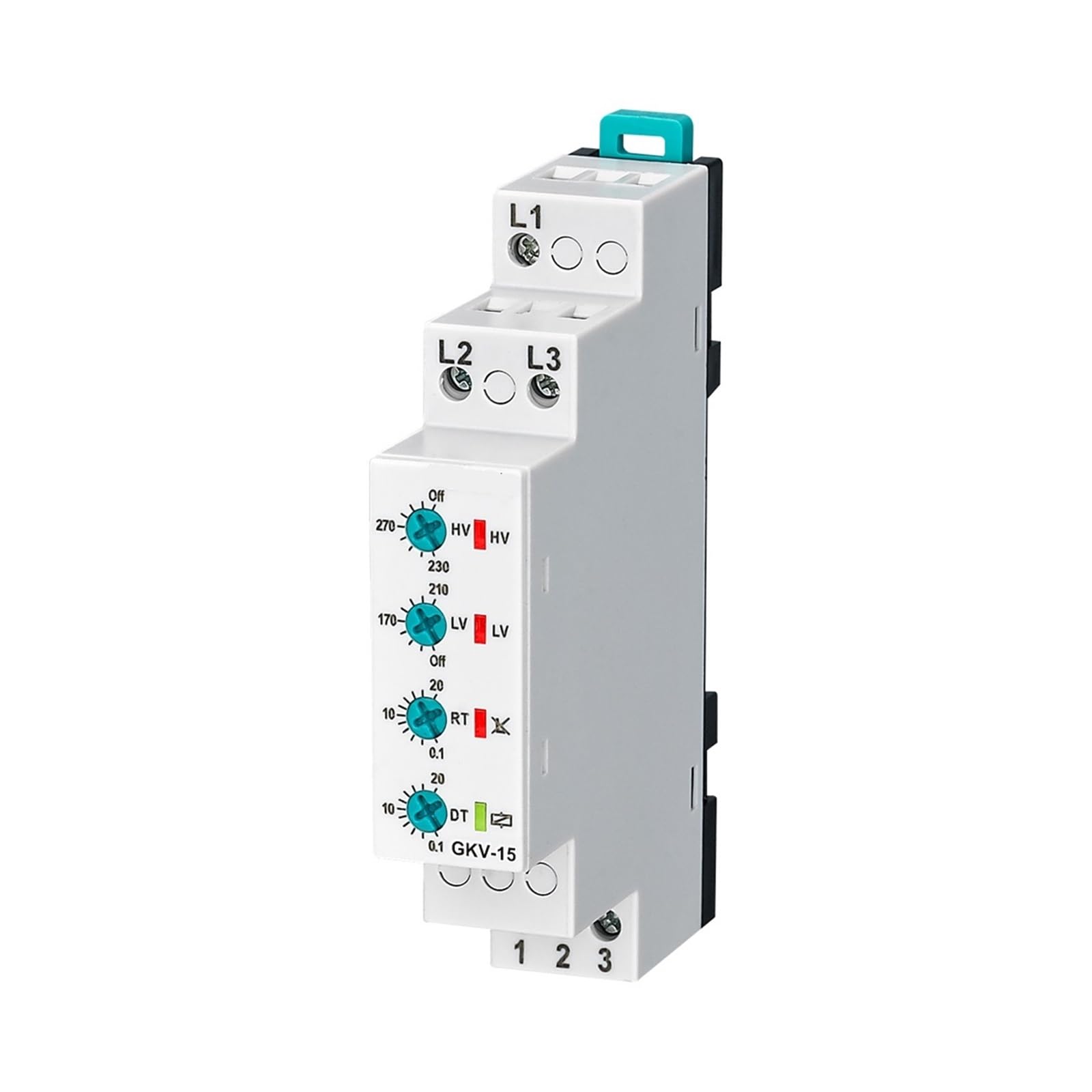 BALYDLUL GKV-15,GKV-15F 3 * 220VAC Three-Phase Under&Over Voltage Phase Sequence Relay(GKV-15F Phase Seq)
